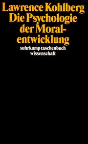Cover of: Die Psychologie der Moralentwicklung.