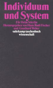 Cover of: Individuum und System. by Helm Stierlin, Hans Rudi Fischer, Gunthard Weber