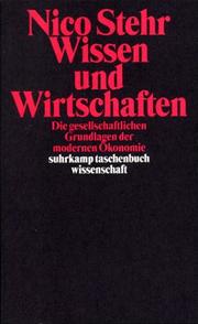 Cover of: Wissen und Wirtschaften