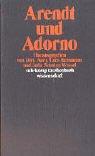Cover of: Arendt und Adorno.