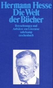 Cover of: Die Welt der Bücher. Romane des Jahrhunderts.