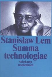 Cover of: Summa technologiae by Stanisław Lem, Friedrich Griese