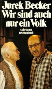 Cover of: Wir Sind Auch Nur Ein Volk by Becker, Becker