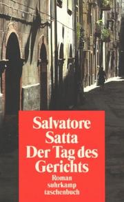 Cover of: Der Tag des Gerichts. by Salvatore Satta