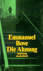 Cover of: Die Ahnung.