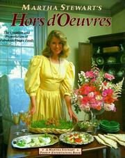 Cover of: Martha Stewart's Hors d'oeuvres by Martha Stewart