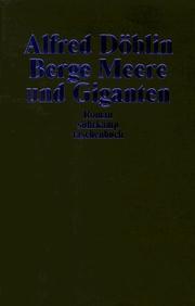 Cover of: Berge Meere und Giganten by Alfred Döblin, Alfred Döblin