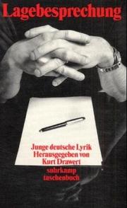 Cover of: Lagebesprechung. Junge deutsche Lyrik.