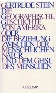 Cover of: Die geographische Geschichte von Amerika.