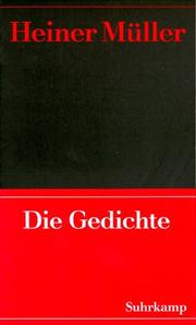 Cover of: Werke, Kt, Bd.1, Die Gedichte by Heiner Müller, Frank Hörnigk