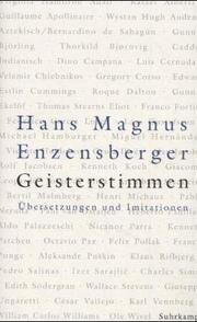 Cover of: Geisterstimmen. Übersetzungen und Imitationen.
