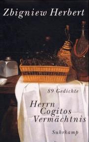 Cover of: Herrn Cogitos Vermächtnis. by Zbigniew Herbert