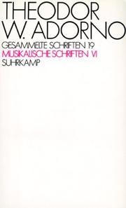 Cover of: Gesammelte Schriften, Kt, Bd.19, Musikalische Schriften