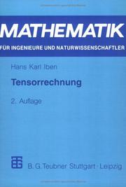 Cover of: Tensorrechnung.