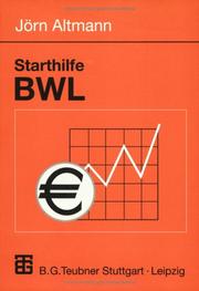 Cover of: Starthilfe BWL.