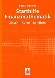 Cover of: Starthilfe Finanzmathematik.