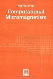 Cover of: Computational Micromagnetism