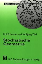 Cover of: Stochastische Geometrie. Lehrbuch.