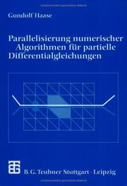 Cover of: Parallelisierung numerischer Algorithmen für partielle Differentialgleichungen.