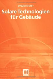 Cover of: Solare Technologien für Gebäude