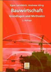 Bauwirtschaft by Egon Leimböck