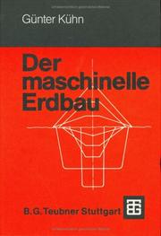 Cover of: Der maschinelle Erdbau.