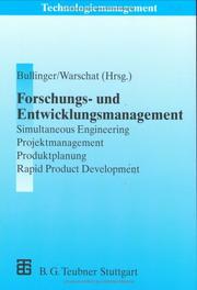 Cover of: Forschungs- und Entwicklungsmanagement.