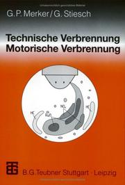 Cover of: Technische Verbrennung, Motorische Verbrennung
