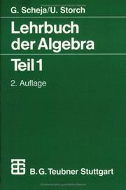 Cover of: Lehrbuch der Algebra, Tl.1