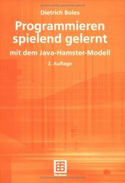 Cover of: Programmieren spielend gelernt. Mit dem Java- Hamster- Modell.