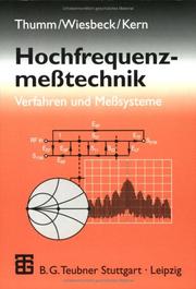 Cover of: Hochfrequenzmeßtechnik. Verfahren und Meßsysteme.