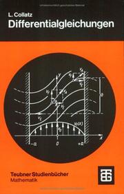 Cover of: Differentialgleichungen.