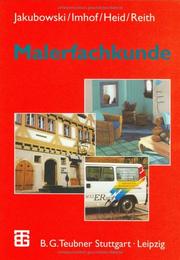 Cover of: Malerfachkunde. Mit 97 Versuchen und 696 Aufgaben. (Lernmaterialien) by Emil Jakubowski, Wolfgang Imhof, Helmut Heid