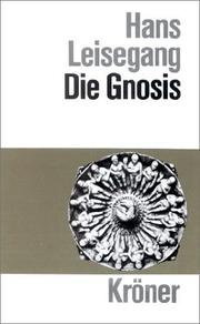 Cover of: Die Gnosis.
