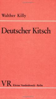 Cover of: Deutscher Kitsch. Ein Versuch mit Beispielen.