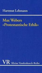 Cover of: Max Webers ' Protestantische Ethik'. Beiträge aus der Sicht eines Historikers. by Hartmut Lehmann