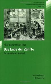 Cover of: Das Ende der Zünfte