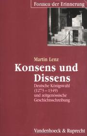 Cover of: Konsens und Dissens.