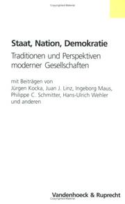 Cover of: Staat, Nation, Demokratie
