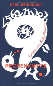 Cover of: Rechenkniffe. by Karl Menninger