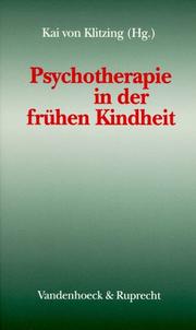Cover of: Psychotherapie in der frühen Kindheit.