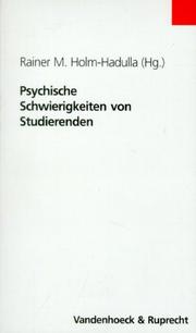 Cover of: Psychische Schwierigkeiten von Studierenden.