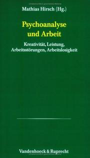 Cover of: Psychoanalytische Blätter, Bd.14, Psychoanalyse und Arbeit