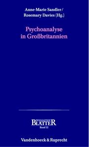 Cover of: Psychoanalyse in Großbritannien.