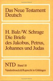 Die "katholischen" Briefe by Horst Robert Balz, Horst Balz, Wolfgang Schrage