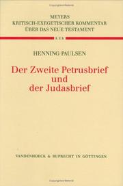 Cover of: Kritisch-exegetischer Kommentar über das Neue Testament, Bd.12/2, Der zweite Petrusbrief und der Judasbrief