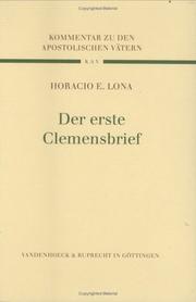 Cover of: Kommentar zu den Apostolischen Vätern (KAV), 8 Bde., Bd.2, Der erste Clemensbrief