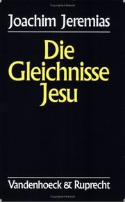 Die Gleichnisse Jesu by Jeremias, Joachim