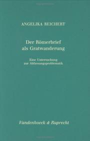Cover of: Der Römerbrief als Gratwanderung by Angelika Reichert