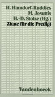 Cover of: Zitate für die Predigt.